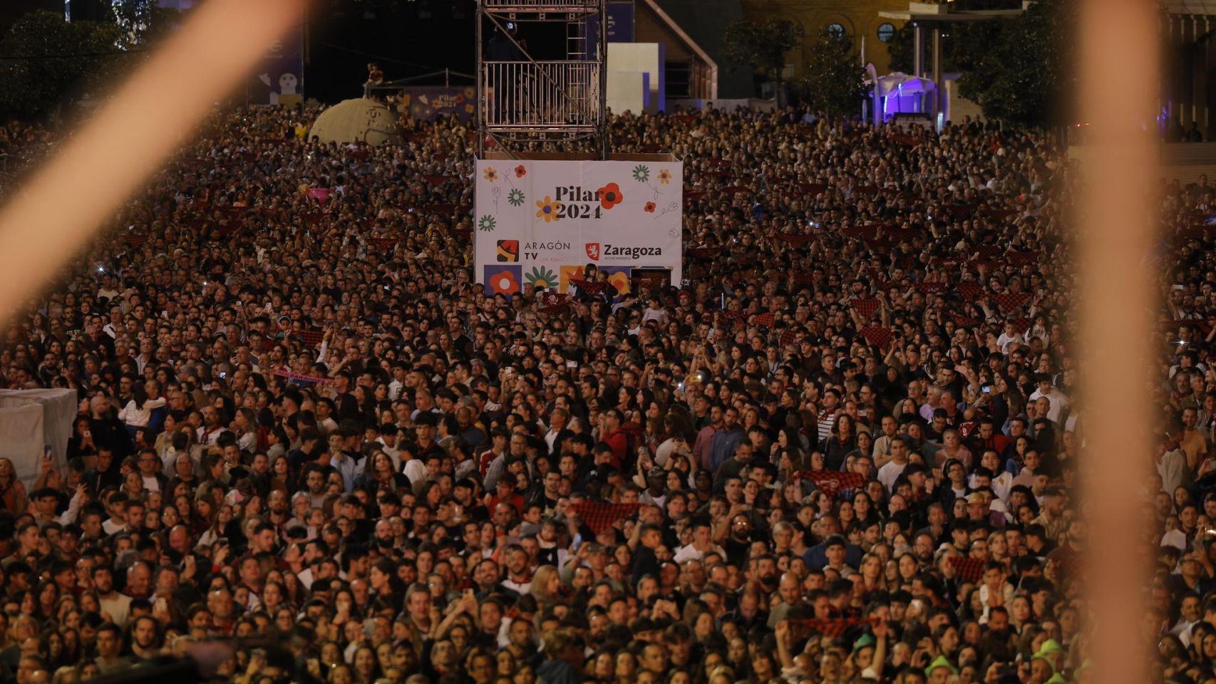 El pregón de las Fiestas del Pilar, el pasado sábado.