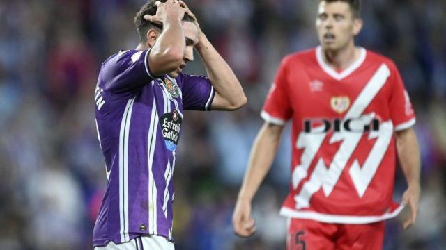 Mario Martin lamenta una ocasión en el partido ante el Rayo Vallecano