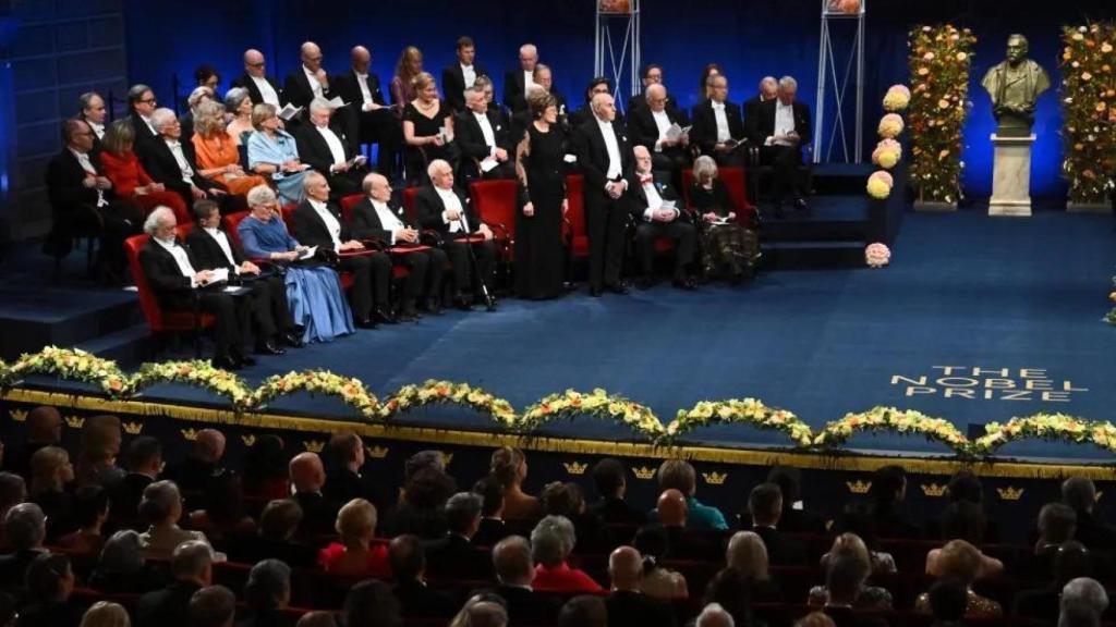 Imagen de la gala de entrega de premios Nobel de 2023