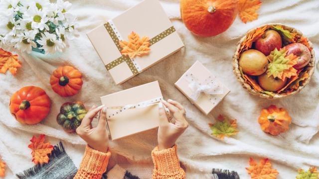 Regalos a juego con el otoño.