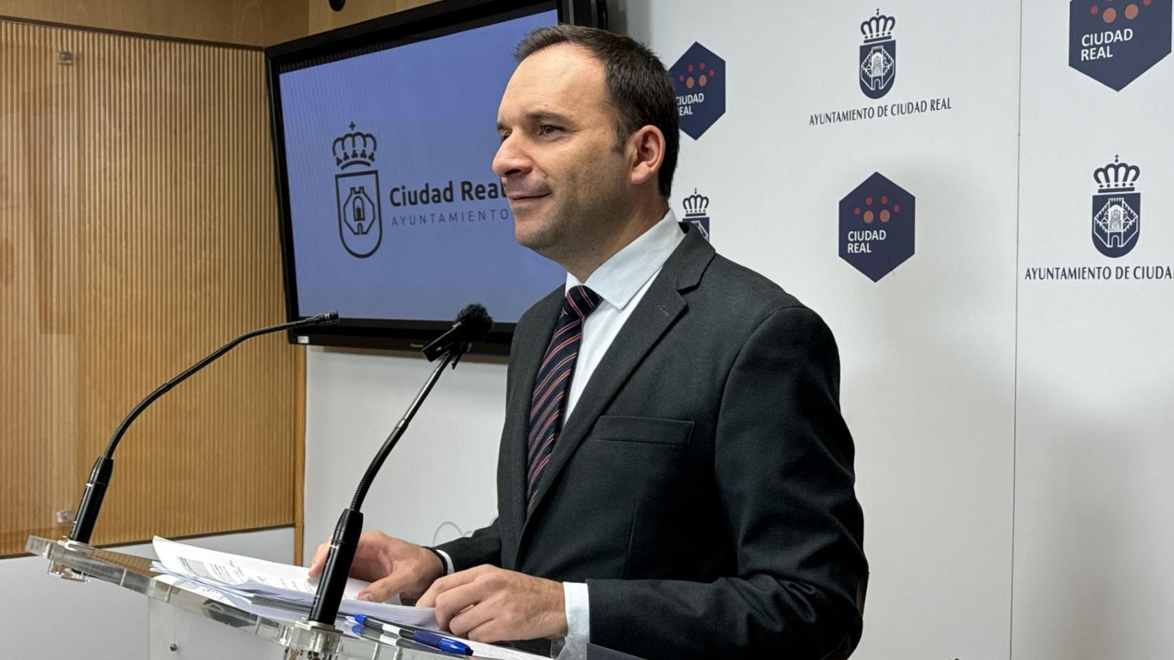 Guillermo Arroyo, portavoz del equipo de Gobierno de Ciudad Real. Foto: Ayuntamiento.