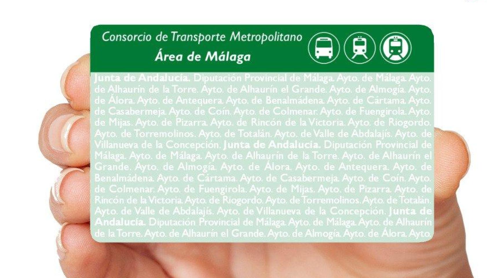 Tarjeta verde del Consorcio.