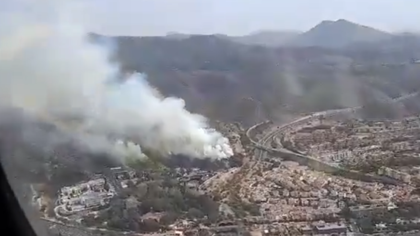 Incendio en los Montes de Málaga.