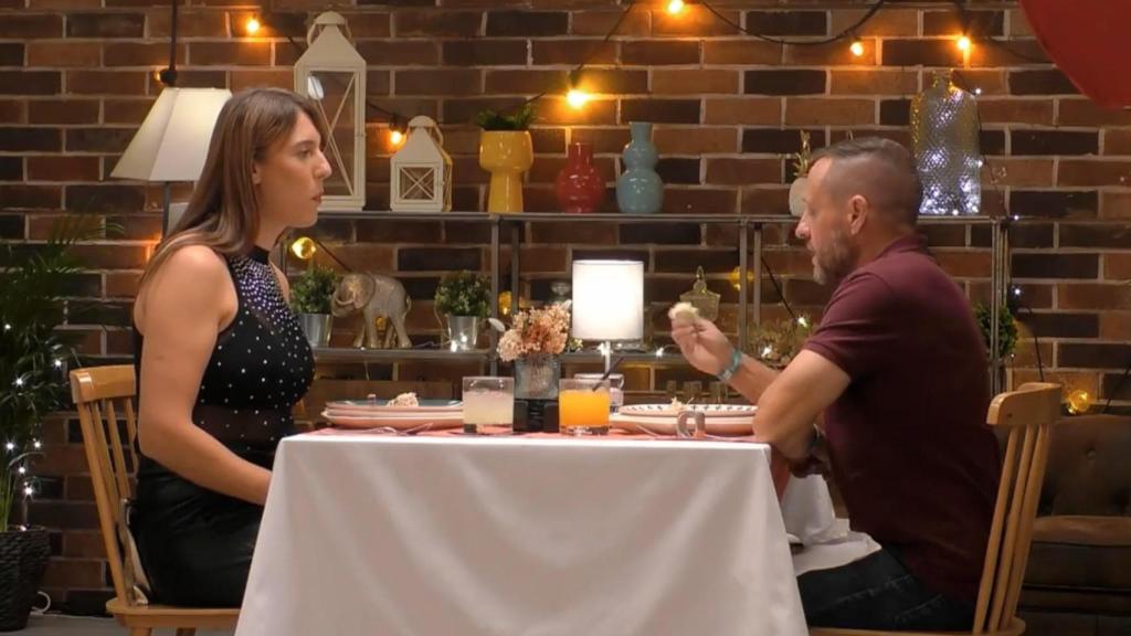 Enith y Fernando en 'First Dates'.