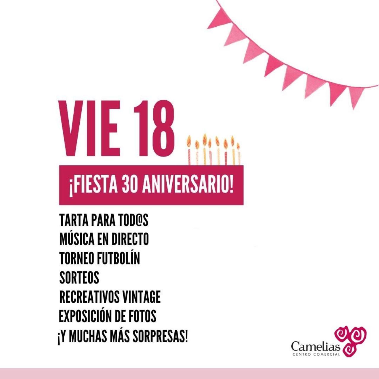 Cartel del 30º aniversario de Camelias.