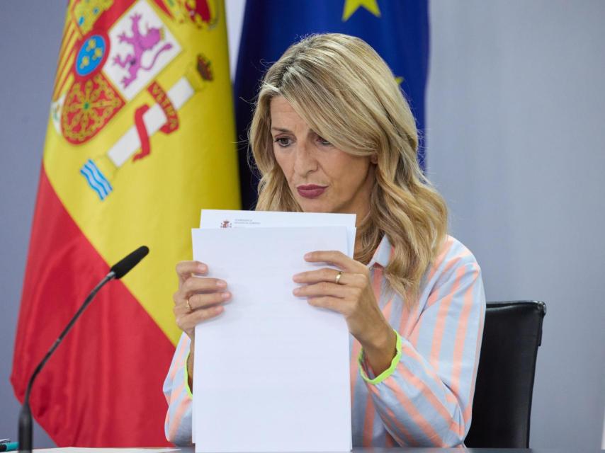 La vicepresidenta segunda y ministra de Trabajo y Economía Social, Yolanda Díaz.