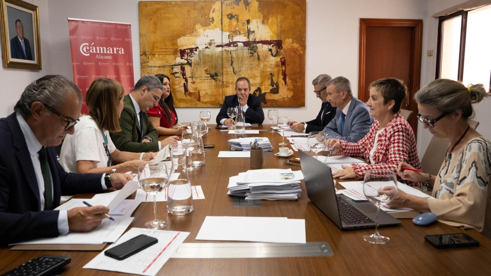 La reunión del jurado.