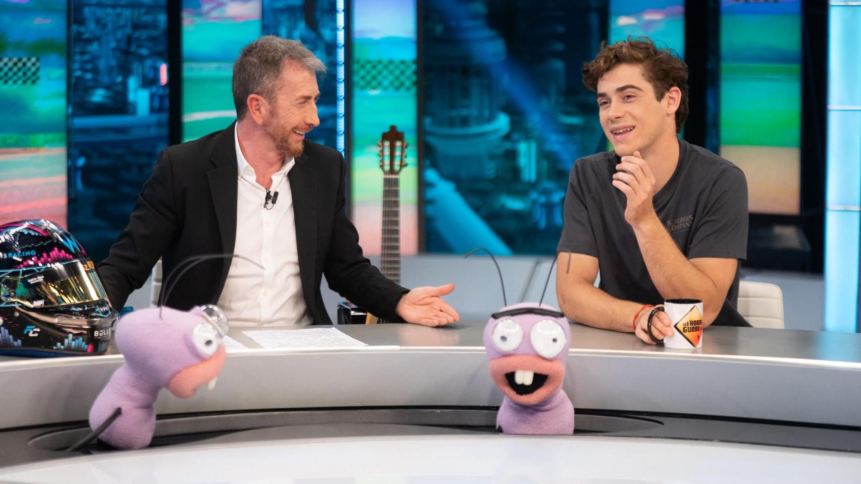 Franco Colapinto y Pablo Motos en 'El Hormiguero'.