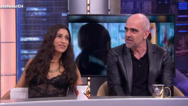 Carolina Yuste y Luis Tosar en 'El Hormiguero'.