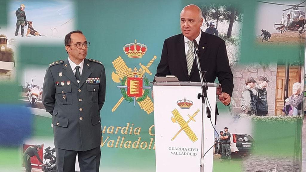 Jacinto Canales, subdelegado del Gobierno en Valladolid y Andrés Velarde jefe de la Guardia Civil en Valladolid