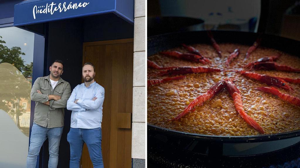 Alberto y Juan Carlos y uno de sus arroces