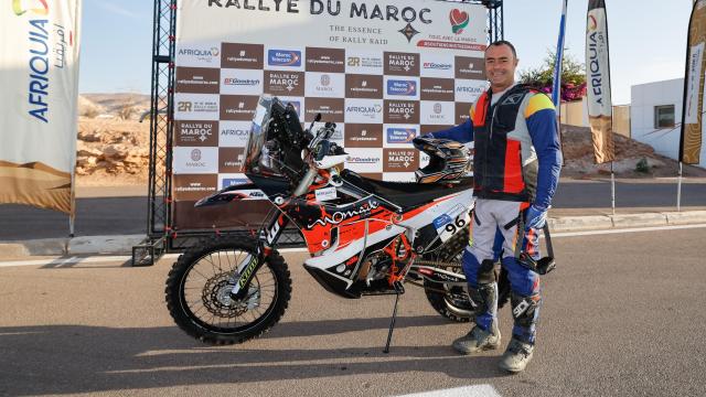 Frédéric Baudry, en el Rally de Marruecos