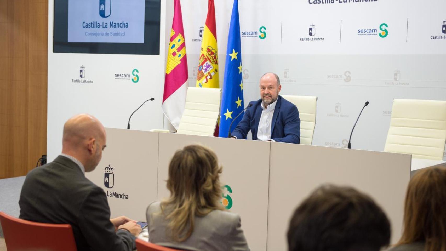 Alberto Jara en rueda de prensa.