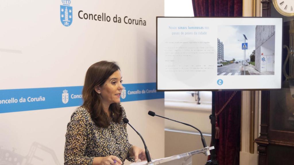 La alcaldesa de A Coruña, Inés Rey