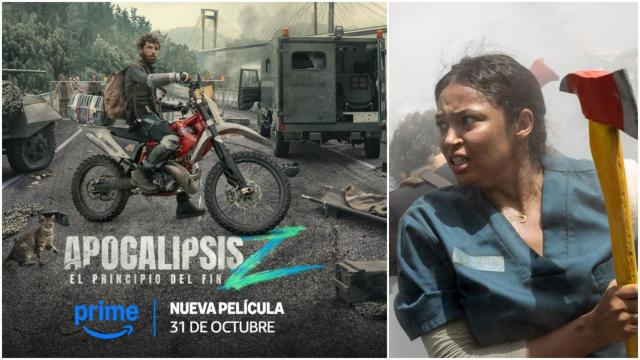 Cartel de 'Apocalipsis Z' y una de las imágenes de la película.