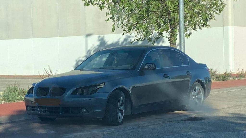 Vehículo abandonado en Albacete.