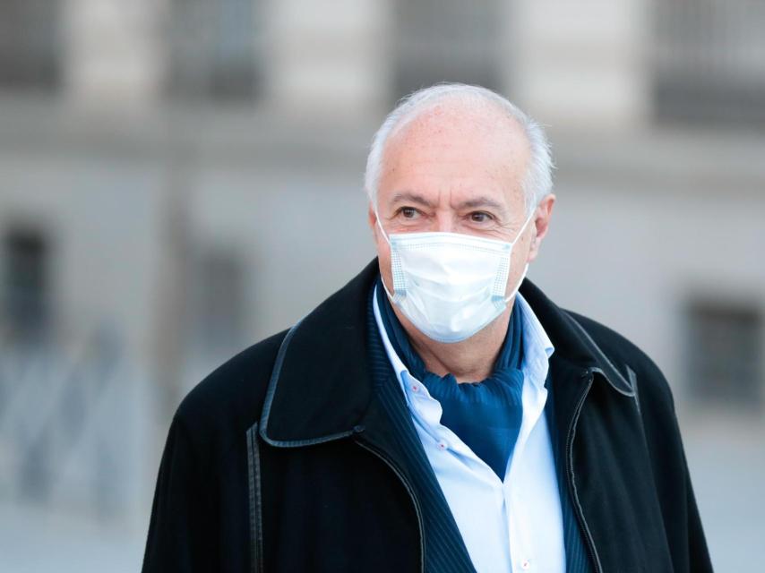 El productor José Luis Moreno, sonriente, en febrero de 2022.