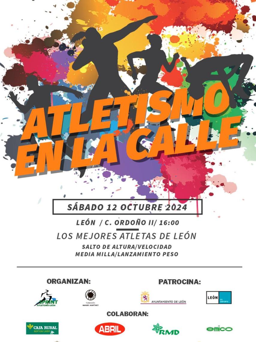 Cartel 'Atletismo en la calle'