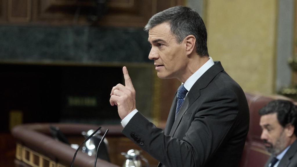 Pedro Sánchez, este miércoles, en el Congreso de los Diputados.