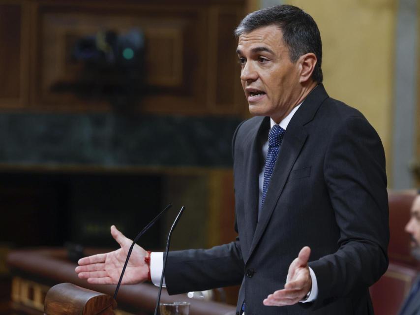 Pedro Sánchez en el Congreso de los Diputados.