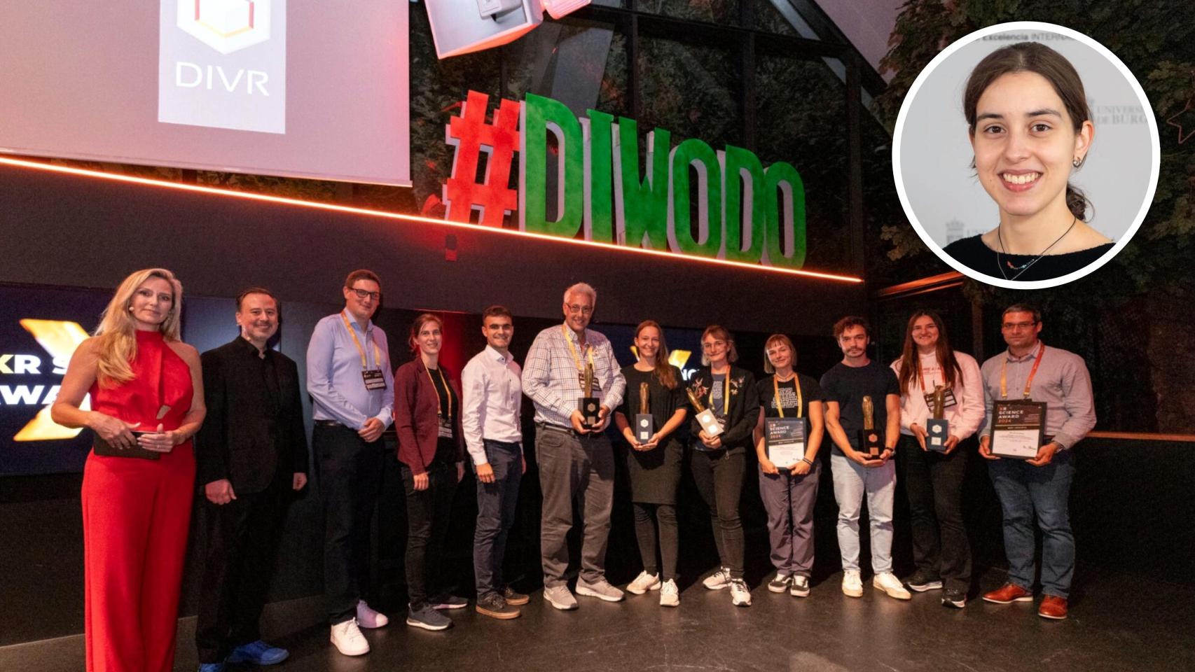 Entrega de los premios DVIR Science Awards, con Inés Miguel Alonso en detalle