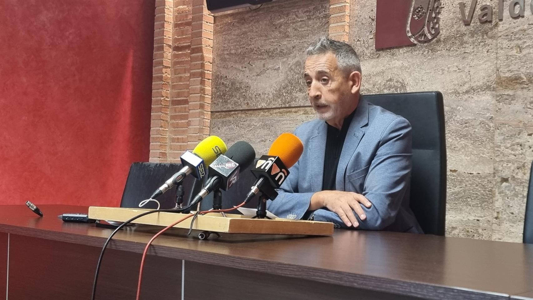 Jesús Martín, alcalde de Valdepeñas. Foto: Ayuntamiento.