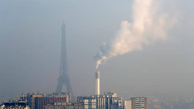 Imagen de archivo de contaminación en París.