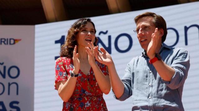 La presidenta de la Comunidad de Madrid, Isabel Díaz Ayuso, y el alcalde de Madrid, José Luis Martínez-Almeida.