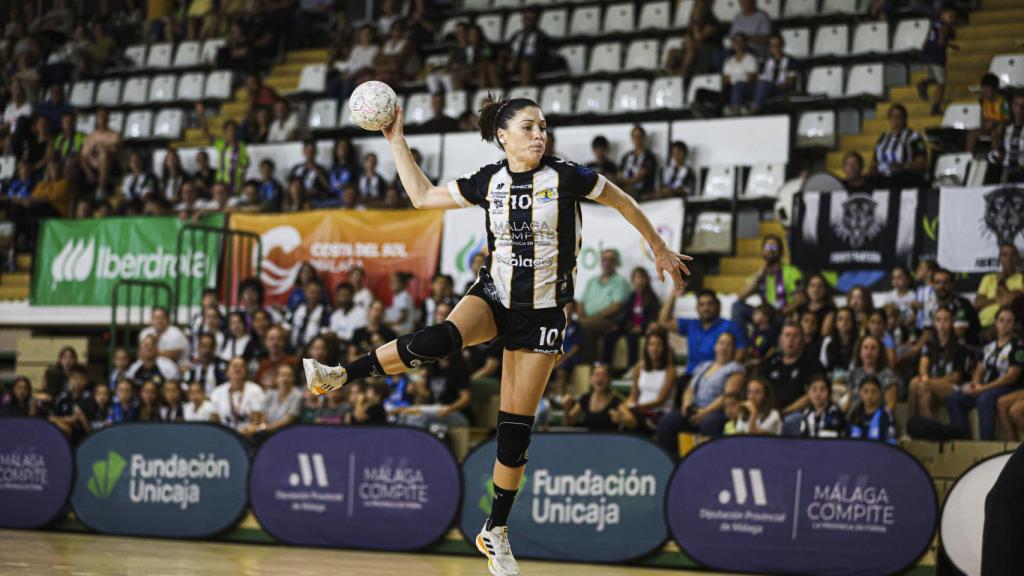 Solo López, jugadora del Balonmano Málaga Costa del Sol.