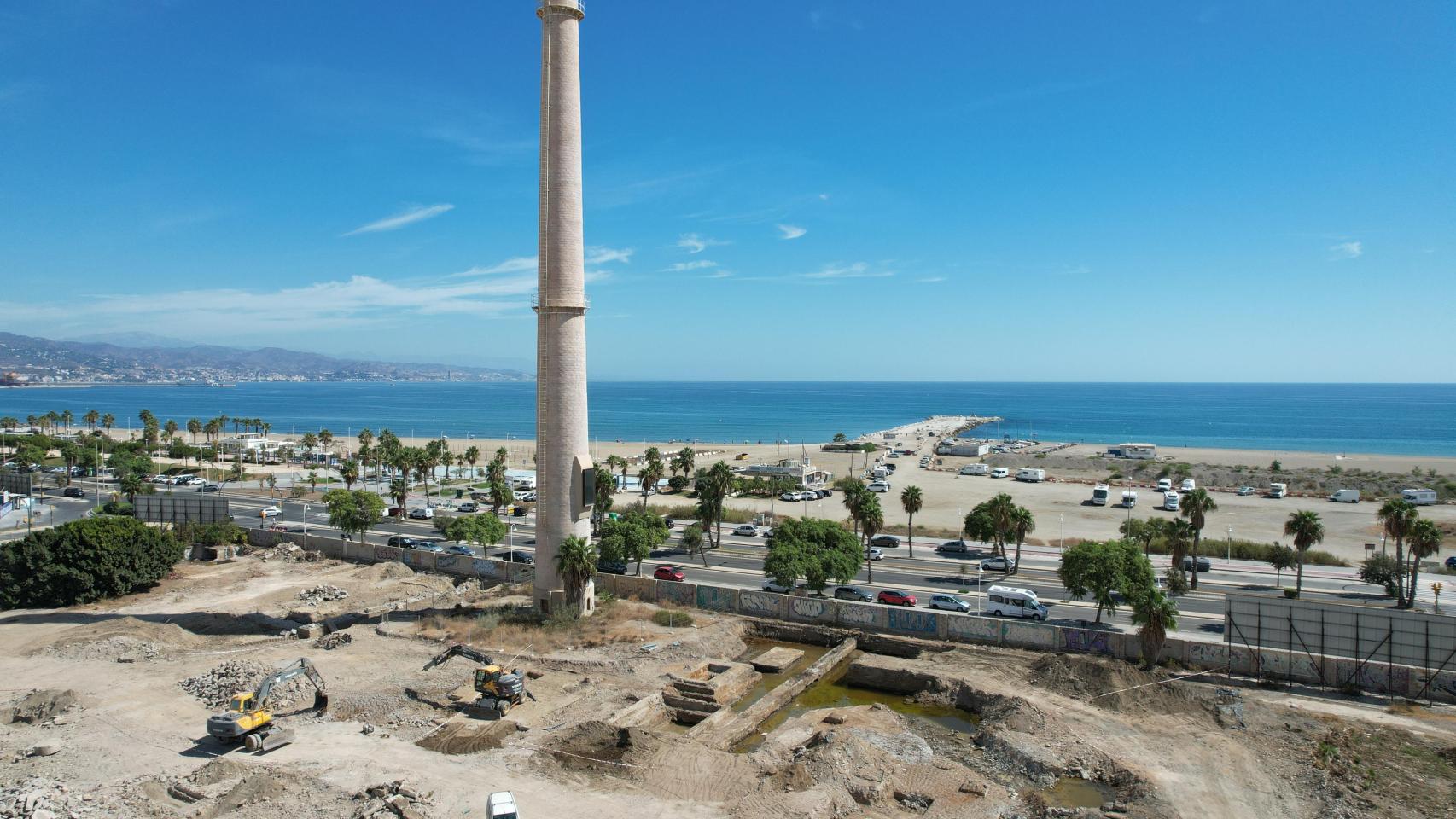 Estado actual de los trabajos de urbanización en Térmica Beach.