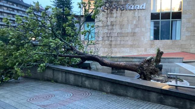 Temporal en Vigo, a octubre de 2024.