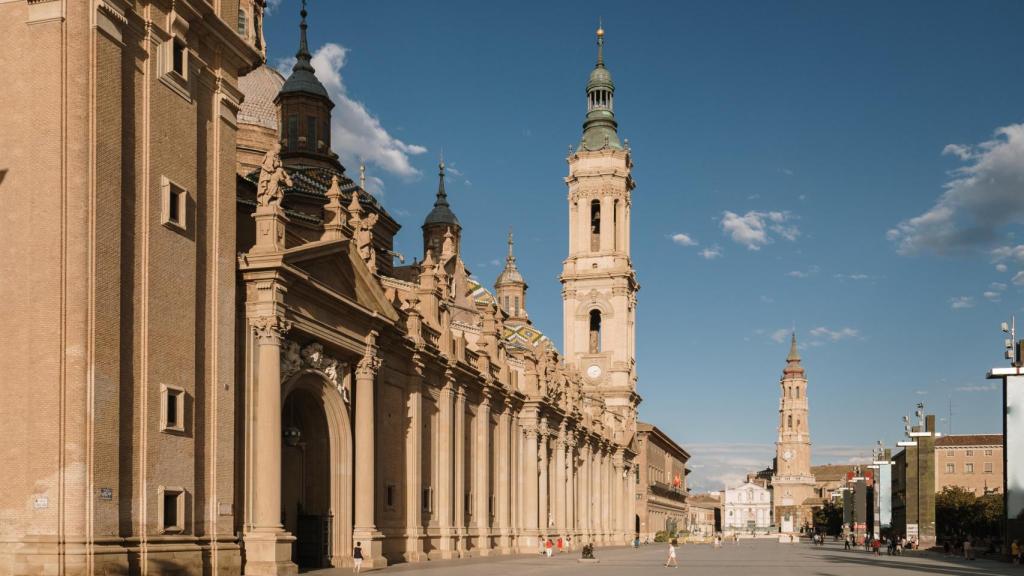 La Plaza del Pilar de Zaragoza.