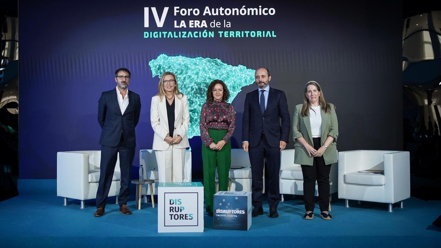 Los ponentes en la mesa redonda sobre talento que ha tenido lugar en la IV Jornada de Innovación Autonómica y Local de DISRUPTORES.