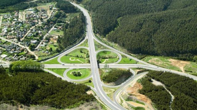 Imagen de la autopista del Itata.