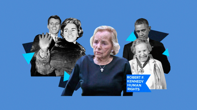 Ethel Kennedy, en una creatividad de Magas.