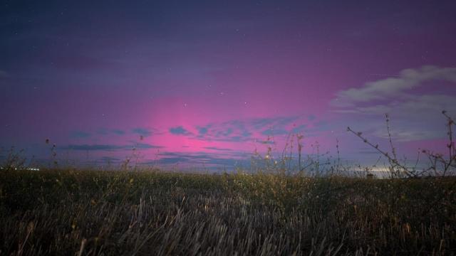 Aurora Boreal desde Doñinos al oeste de Salamanca