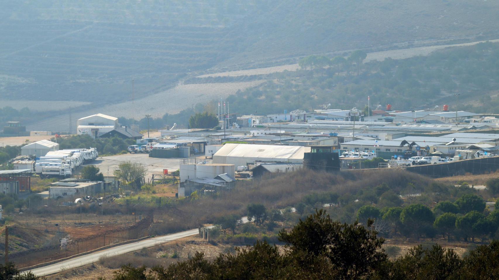 Base de la Fuerza Provisional de las Naciones Unidas en el Líbano (FPNUL) en el distrito de Ebel El Saqi Marjeyoun, en el sur del Líbano.