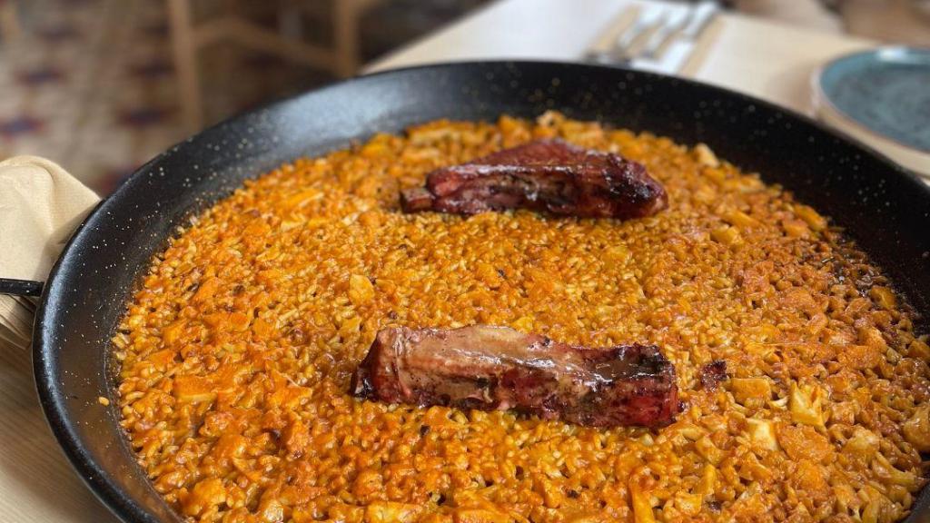 Arroz en el restaurante Villa Indiano