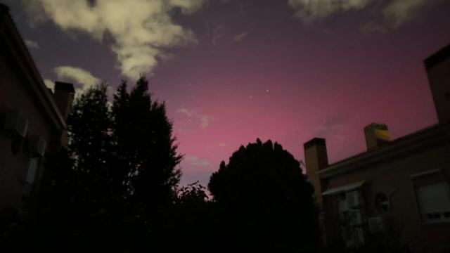 Aurora boreal en Guadalajara.