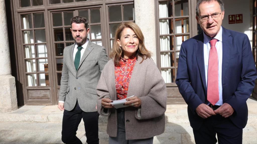 La presidenta de Paradores y exministra de Transportes, Raquel Sánchez, visita el Parador de Zamora, este viernes