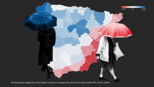 Por qué llueve cada vez más en Galicia y menos en Murcia: el desigual mapa de las precipitaciones se agrava