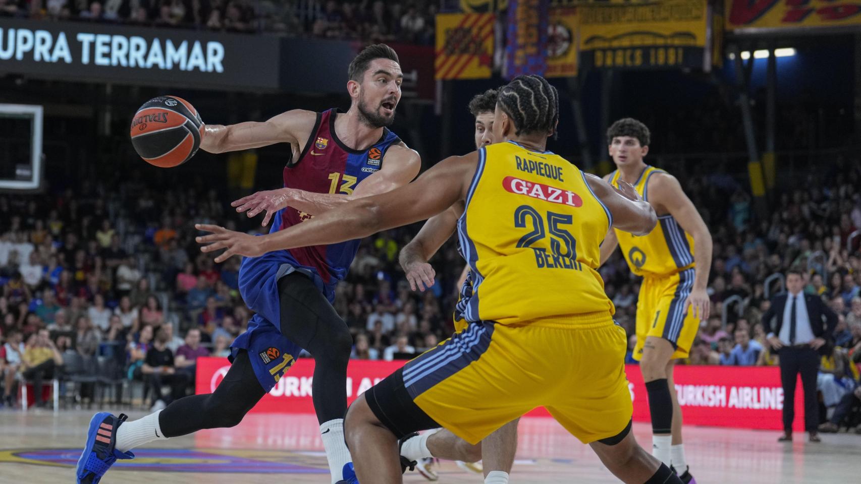 Satoransky, durante el partido de Euroliga entre Barça y Alba Berlín.