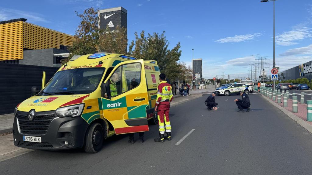 Una ambulancia del Summa 112 en San Sebastián de los Reyes.