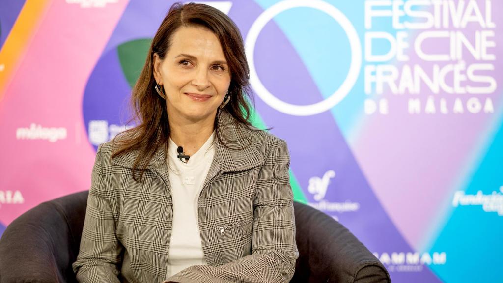 Juliette Binoche en el 30 Festival de Cine Francés de Málaga.