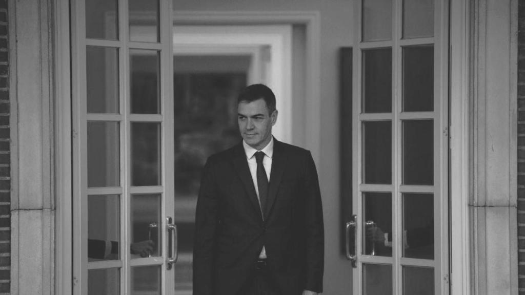 Pedro Sánchez en el Palacio de la Moncloa.