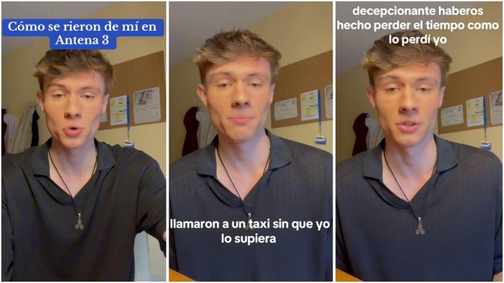 El joven, afincado en Santiago, explicó lo sucedido en TitTok.