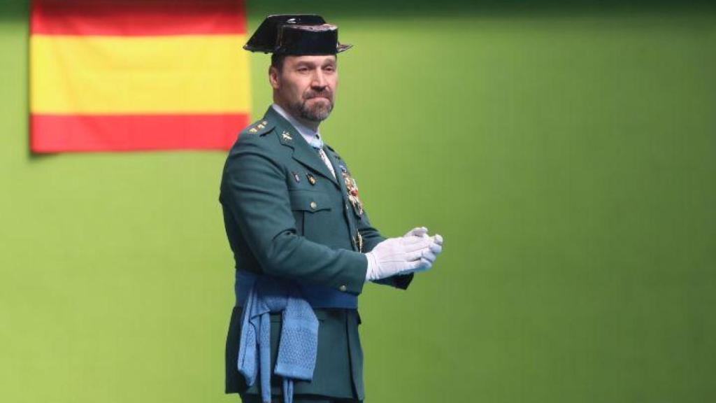 El coronel Pedro Merino Castro durante el pasado acto en honor a la Virgen del Pilar