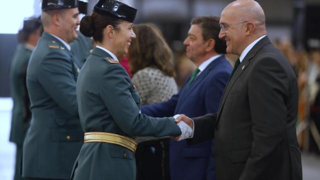 Carnero durante el acto del Día de la Guardia Civil en Valladolid.