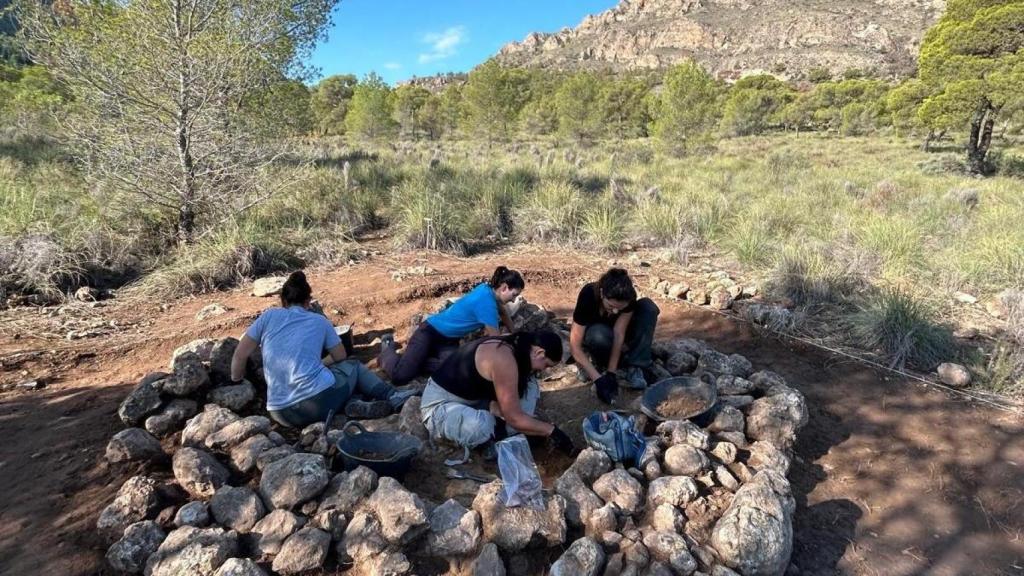 Otra vista del yacimiento en Jumilla este verano.