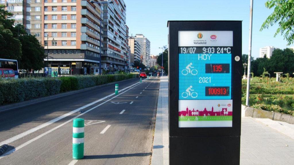 El contador de bicis en Isabel La Católica